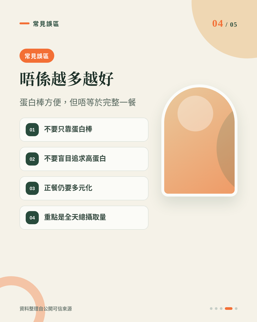 新手增肌每日蛋白質點計?20g蛋白棒到底補到幾多? 重點 4