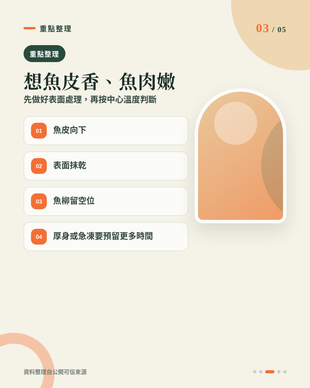 有皮急凍三文魚柳點用氣炸鍋？掌握厚度、解凍與中心溫度，魚皮香脆魚肉嫩 重點 3