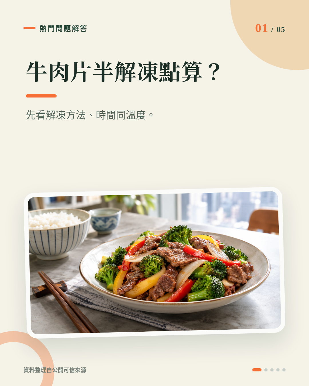 急凍炒菜牛肉片半解凍、有冰水點處理?健身 Meal Prep 一次搞清即煮、雪櫃定重新冷凍 重點 1