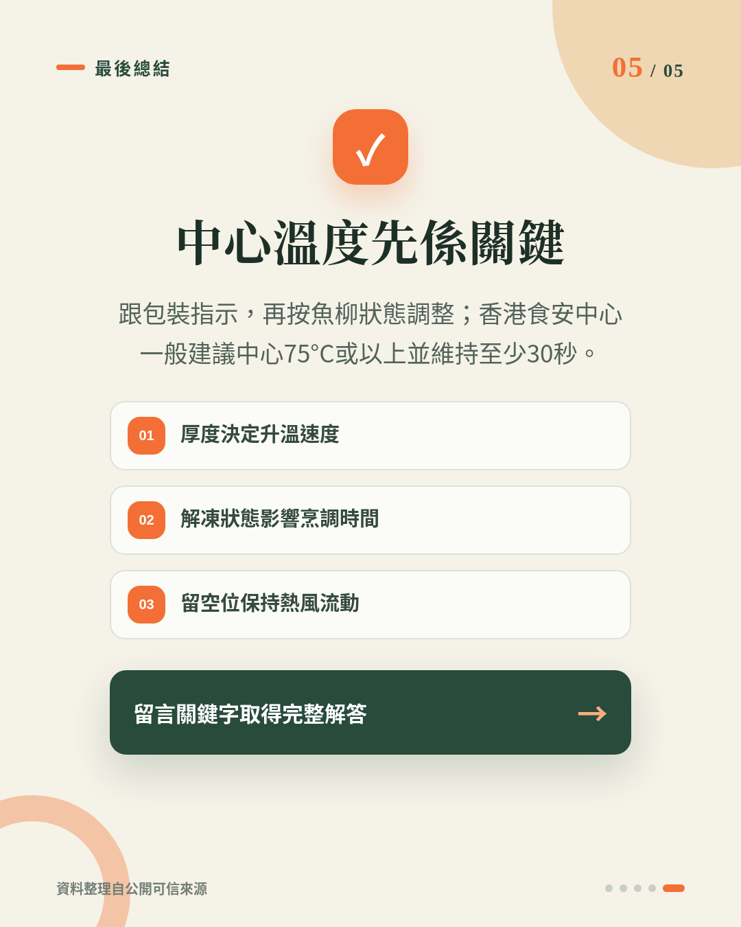 有皮急凍三文魚柳點用氣炸鍋？掌握厚度、解凍與中心溫度，魚皮香脆魚肉嫩 重點 5
