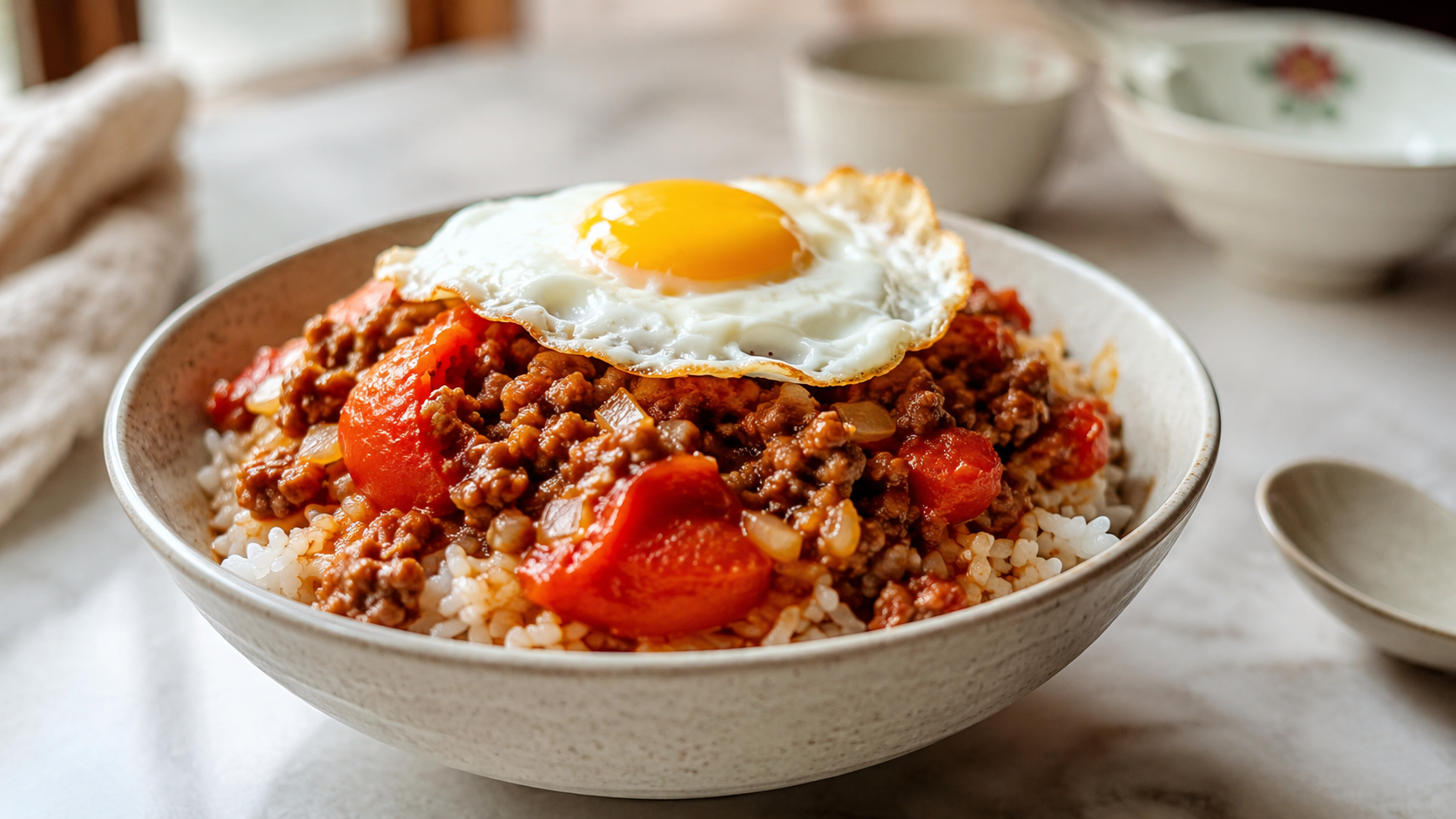 港式番茄免治牛肉飯