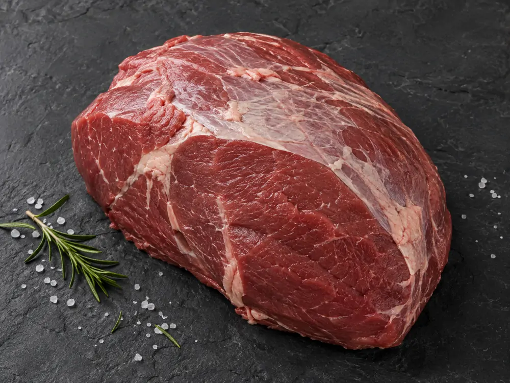 後腿牛腱心 Heel of Round 生肉部位圖