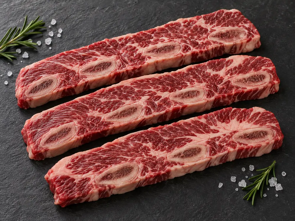 胸腹牛仔骨 Short Ribs 生肉部位圖