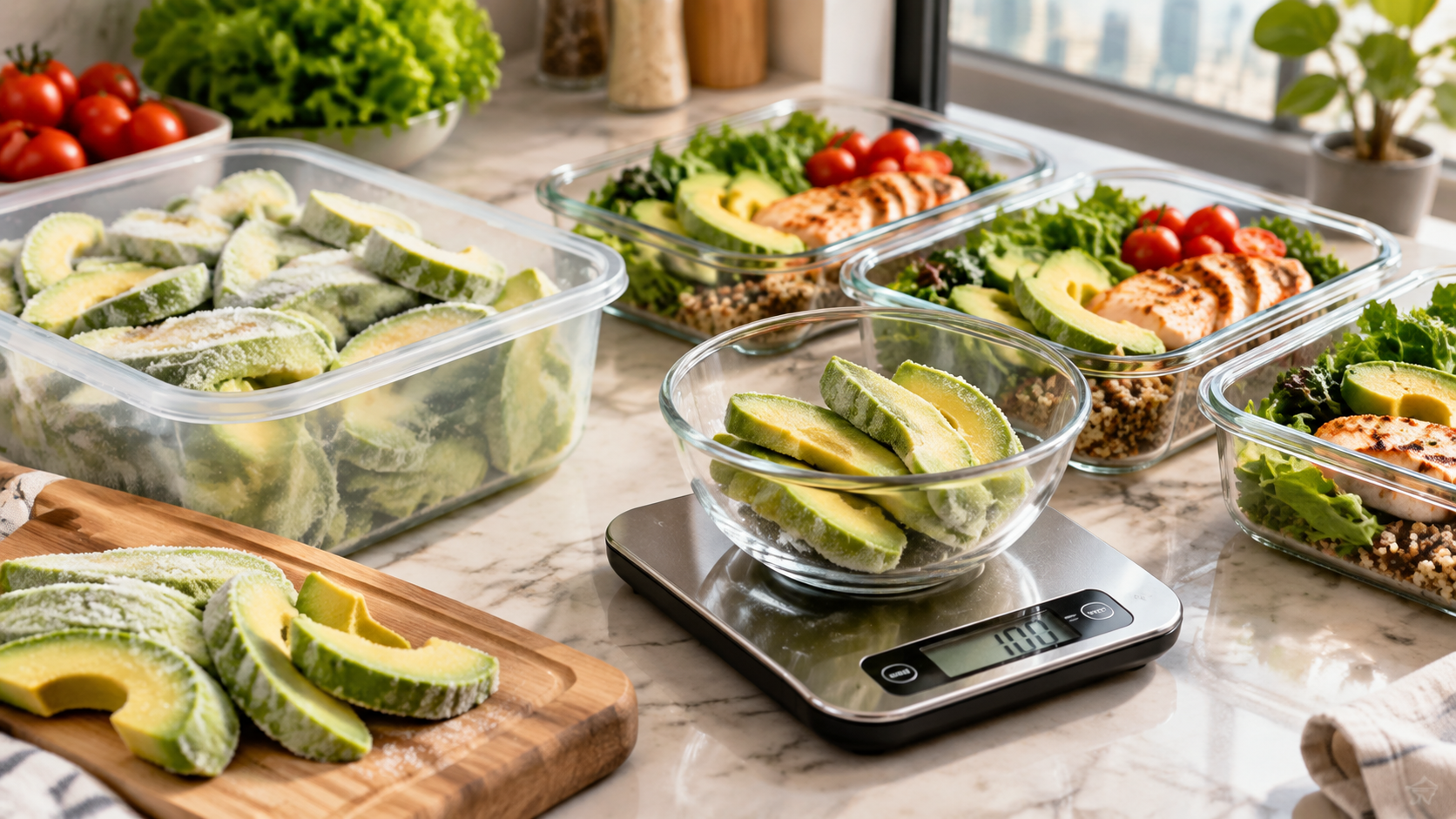 How many meals can 500g of frozen avocado slices serve? For fitness Meal Prep, portioning by weight is more practical