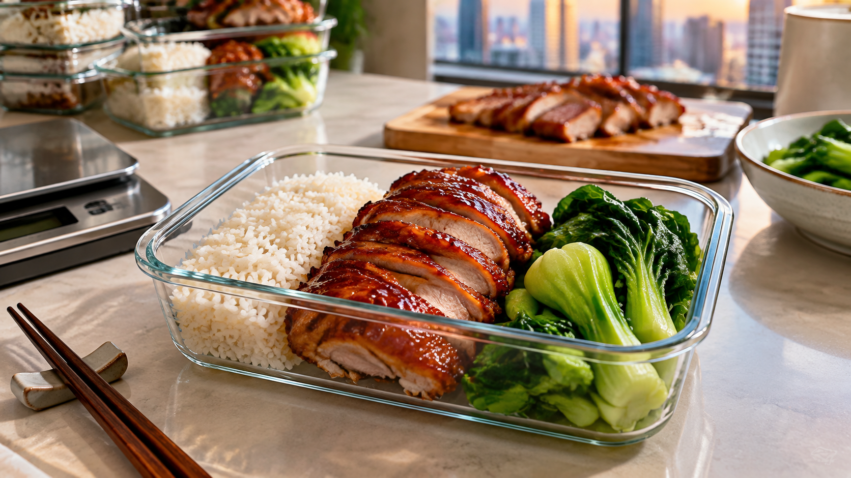 放工15至30分鐘高蛋白 Meal Prep:100g蜜汁叉燒雞胸點配飯同蔬菜最易控制?