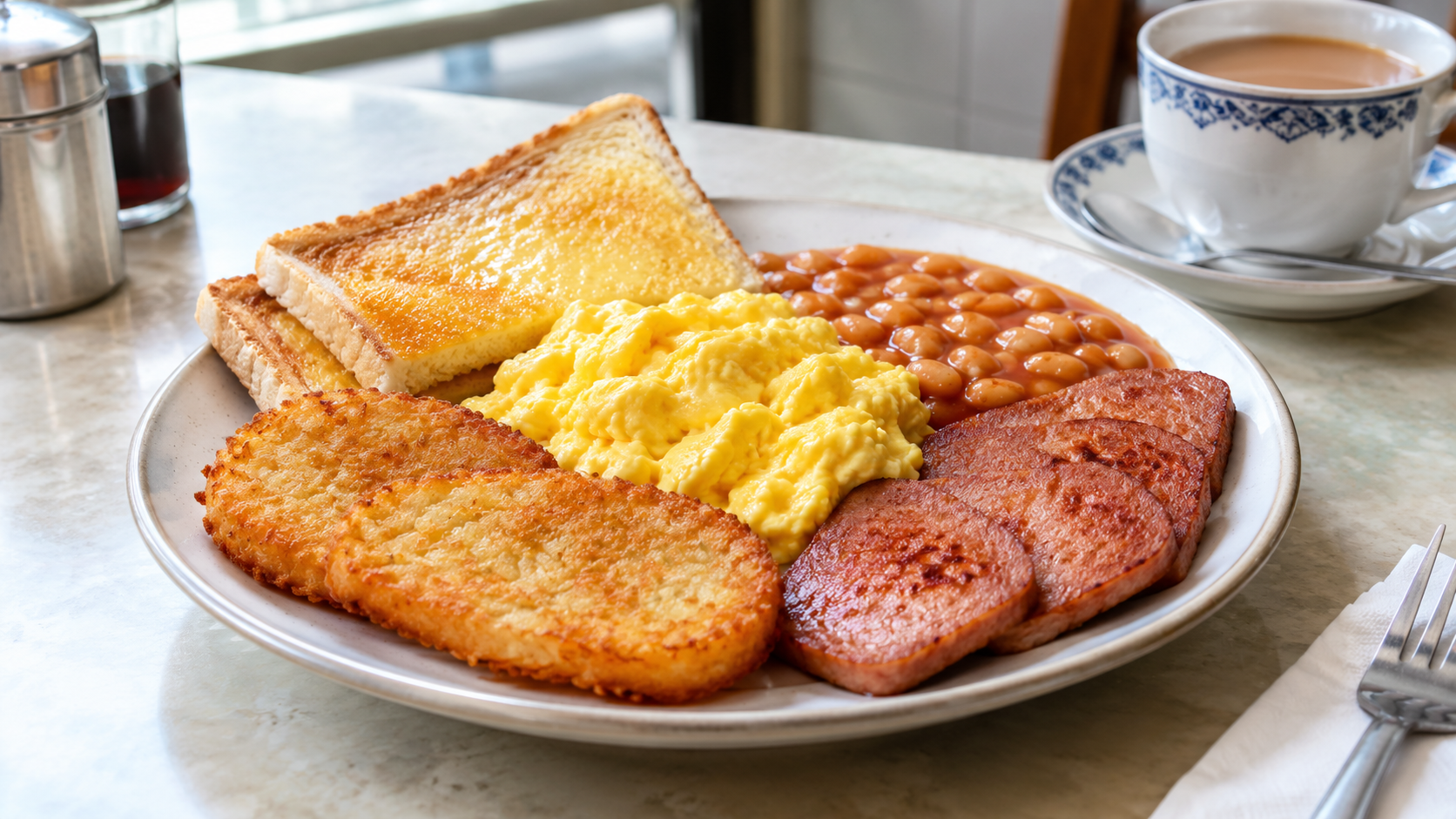 Cantonese Crispy Hash Brown All-Day Breakfast
